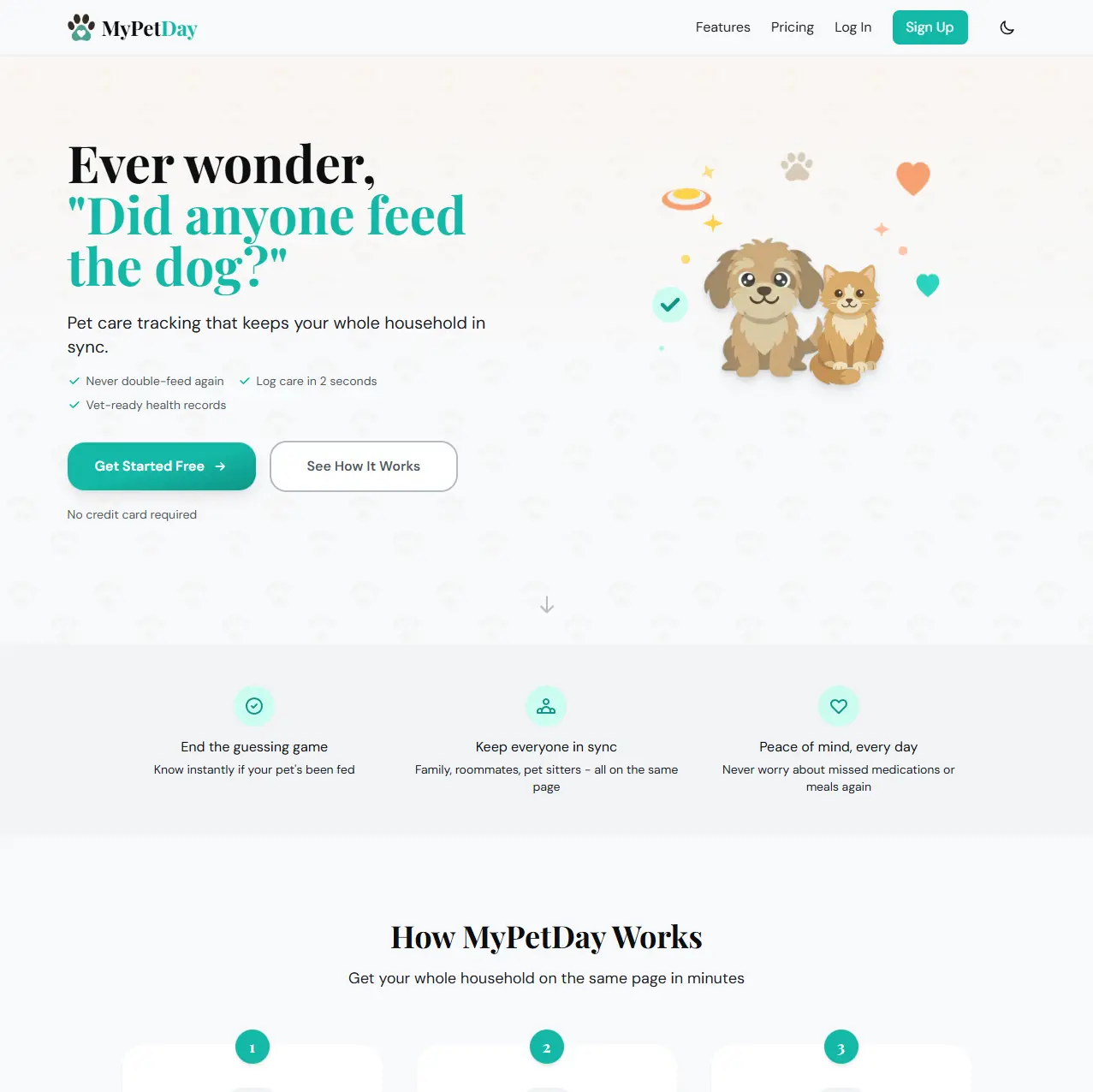 MyPetDay website screenshot